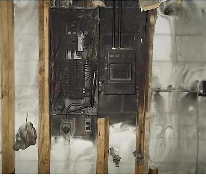 Overloaded Circuit caused Fire in Main Panel in this Lakeland Florida Home